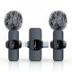 Mikrofon Media-Tech MICRO-MIC DUO - 2x Bezprzewodowy mikrofon krawatowy (zestaw), na klipsie, iOS & Android (OTG), mini, superczuły. USB-C & LIGHTNING 1