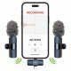 Mikrofon Media-Tech MICRO-MIC DUO - 2x Bezprzewodowy mikrofon krawatowy (zestaw), na klipsie, iOS & Android (OTG), mini, superczuły. USB-C & LIGHTNING 6