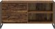 vidaXL Szafka pod telewizor z szufladą Stare drewno 100 x 36 x 49,5 cm 6