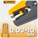 ŚCIĄGACZ DO IZOLACJI KABLI PRZEWODÓW AUTOMATYCZNE SZCZYPCE 0,03-10 MM 2w1 11