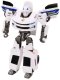 LeanToys Auto-Robot 2w1 Transformacja samochodu policyjnego białego LEAN Toys 4