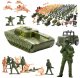 ŻOŁNIERZYKI PLASTIKOWE ZESTAW 307 ELEMENTÓW FIGURKI BAZA WOJSKOWA ARMIA 2