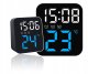 Verk Zegar zegarek elektroniczny cyfrowy led stojący budzik data temperatura 1