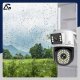PODWÓJNA KAMERA WIFI IP SMART ZEWNĘTRZNA OBROTOWA QHD 2x 4MP APLIKACJA ZOOM 5