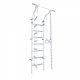 Drabinka gimnastyczna Kometa Next Lite biała | 220 cm + lina + kółka + drążek 1