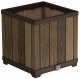 Skrzynia ogrodowa Keter Donica ogrodowy Deco Square Planter kwadratowy 45,5x45,5x45,5 cm ciemny brązowy 1
