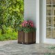 Skrzynia ogrodowa Keter Donica ogrodowy Deco Square Planter kwadratowy 45,5x45,5x45,5 cm ciemny brązowy 2