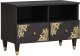 vidaXL Szafka pod telewizor czarny 70 x 33 x 46 cm drewno mango 1