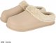 Reis BCFLUFF - Klapki damskie FLUFF materiał EVA ocieplane futerkiem wsuwane wyprofilowane - beżowy 37 1