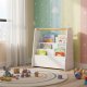 Ecotoys Biblioteczka dziecięca Montessori regał na książki organizujący 3 poziomy biały 3