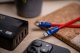 Newell NL4993 Kabel USB-C 100 W, 1,5 m silikonowy spiralny czerwono-granatowy 2