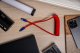 Newell NL4993 Kabel USB-C 100 W, 1,5 m silikonowy spiralny czerwono-granatowy 3