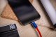 Newell NL4993 Kabel USB-C 100 W, 1,5 m silikonowy spiralny czerwono-granatowy 8