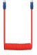 Newell NL4993 Kabel USB-C 100 W, 1,5 m silikonowy spiralny czerwono-granatowy 9