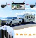 AUTO-VOX Solarna kamera cofania bezprzewodowa z wyświetlaczem 1080p 7,2" 3