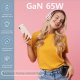Ładowarka Eneron Szybka Ładowarka podróżna GaN Travel 65W 1xUSB-C 1xUSB-A SuperFast Charging biała 3