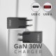 Ładowarka Eneron SZYBKA ŁADOWARKA SIECIOWA USB-C USB-A 30W GaN Slim DO TELEFONU/TABLETU 9