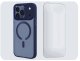 Hello Case Etui Do Magsafe do iPhone 17 Pro Max (Granatowy, Pancerne, Matowy) Szkło 5