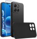 krainaGSM Etui Czarny Matowy Silikon Slim do Motorola G86 Power + SZKŁO 9H 1