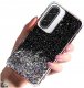 krainaGSM Etui do Samsung A17 5G ETUI BROKATOWE PLECKI + SZKŁO OCHRONNE 9H 1