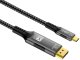 Kabel PremiumCord kabel USB-C na DisplayPort DP1.4 8K@60Hz a 4k@120Hz 2m 1