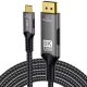 Kabel PremiumCord kabel USB-C na DisplayPort DP1.4 8K@60Hz a 4k@120Hz 2m 2