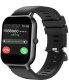 Smartwatch zegarek damski męski gumowy pasek sport bluetooth rozmowy czarny 5