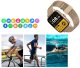 Smartwatch zegarek damski męski gumowy pasek sport bluetooth rozmowy złoty 9