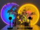 Projektor lampka zachód wschód imitacja słońca metalowa led rgb usb + pilot 2