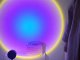 Projektor lampka zachód wschód imitacja słońca metalowa led rgb usb + pilot 8