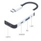 ADAPTER USB C HUB MACBOOK AIR PRO M1 M2 M3 M4 HDMI USB 3W1 STACJA DOKUJĄCA 5