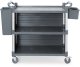 Amerbox Wózek kelnerski serwisowy z bocznymi panelami do 150 kg 3-półki 842x486 mm 4