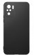 krainaGSM Etui Czarny Matowy Silikon Slim do Xiaomi Redmi Note 10 | 10s + SZKŁO 9H 8