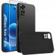 Hello Case Etui Matowe Czarne Silikon Slim do Xiaomi Redmi Note 11 | 11S + SZKŁO 9H 1