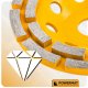 TARCZA GARNKOWA DIAMENTOWA DO SZLIFOWANIA BETONU KAMIENIA SEGMENTOWA 125MM 5