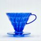 Hario Plastikowy Drip V60-02 Ocean Blue - Niebieski 3