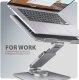 Axagon Stojak na notebooka 10-17" obracany aluminiowy 12