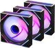 Wentylator Blackstorm Luna MAG-INF ARGB PWM Reverse fan pack, black, 120 mm, 3 pcs. 1