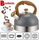 Brunbeste Czajnik stalowy z gwizdkiem do indukcji 2.5L szary marmurowy uchwyt drewniany BB-2477 2