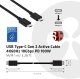 Kabel USB Club 3D USB Type-C Cable M/M 0.8Meter Active PD ~100Watt 4K60Hz 5