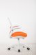 Krzesło biurowe Cobra King Junior Biało-pomarańczowe 2