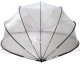 vidaXL Przezroczysta kopuła do basenu 472 x 460 x 229 cm 9