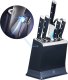 EverSharp 5-pc Knife Set and Knife Block w/ Integrated Sharpener 3