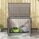 Skrzynia ogrodowa vidaXL Skrzynia do przechowywania w ogrodzie Czarny 5