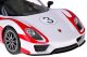 Jokomisiada Rastar auto zdalnie sterowane Porsche 918 Spyder 1:14 pilot oświetlenie RC0711 EDUKAMP 7