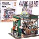 Jokomisiada Drewniane PUZZLE 3D Seria budynku kawiarni z oświetleniem 120 ele ZA6012 EDUKAMP 1