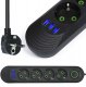 Listwa zasilająca Interlook Listwa zasilająca LH-F04U-BLACK 7 gniazd 3 m czarny 1