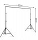 Statyw do Tła Fotograficznego Teł Zestaw do Studia Zaciski Etui 200x200cm 12