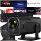 PROJEKTOR RZUTNIK 4K ANDROID LED WIFI MINI PRZENOŚNY FULL HD HY320 USB JACK 2