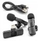 2x Mikrofon Bezprzewodowy Krawatowy USB-C Klips Android Streaming Live Vlog 7